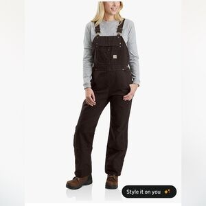 Carhartt Women's Dark Brown Overalls